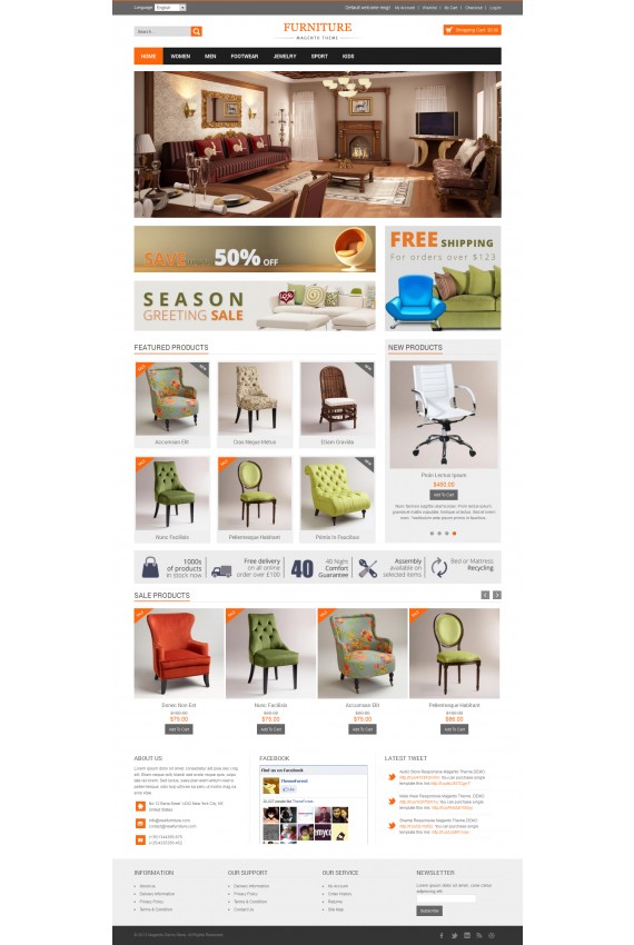 Plantilla de New Furniture Responsive